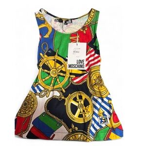 Love Moschino Multicolor Nautical Print Women's Top